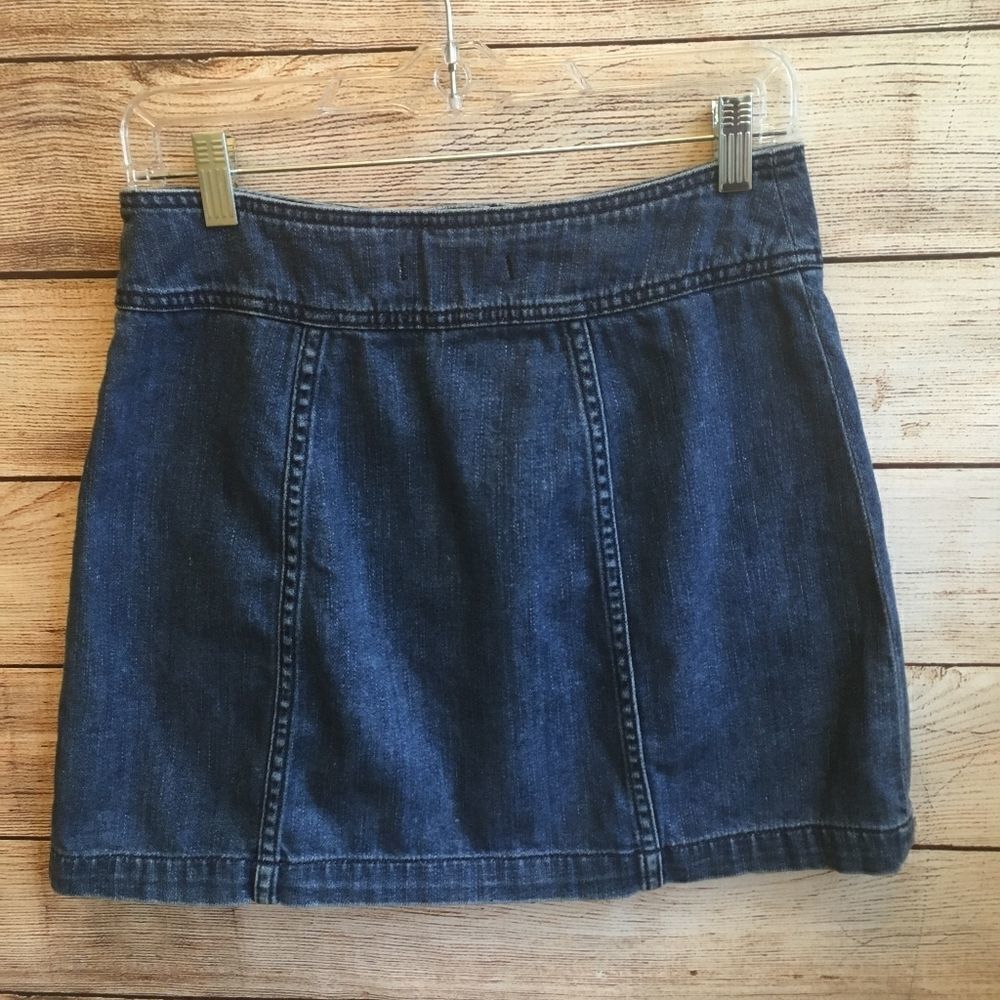 FREE PEOPLE DENIM MINI SKIRT - Picture 4 of 5